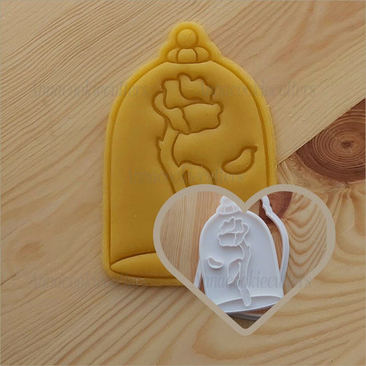 Rosa Bella e la Bestia Formina Per Biscotti San Valentino Cookie Cutter 6x10 cm