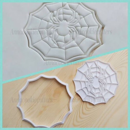 Ragno Ragnatela Stampo Per Dolci Formine Biscotti Cookie Cutter Halloween