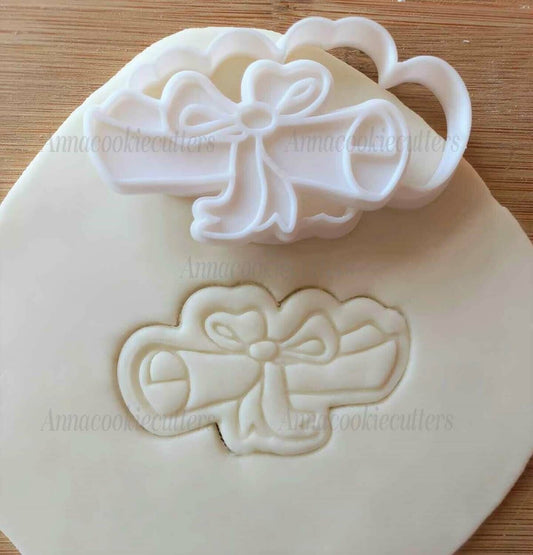 Diploma Laurea Formine Per Biscotti Stampo Scuola Tagliabiscotti  7x4 cm