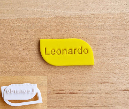 Tagliabiscotti Cornice Con Nome Personalizzabile Placca Formine Biscotti Frame