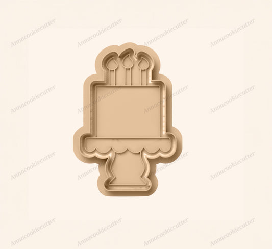 Torta Buon Compleanno Formina Taglia biscotti Cookie Cutter Compleanno Stampo