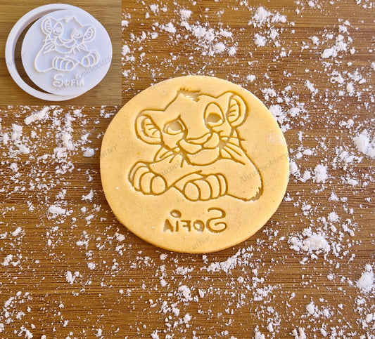 Simba Re Leone Formina Taglia Biscotti Personalizzata Con Il Nome del Bambino