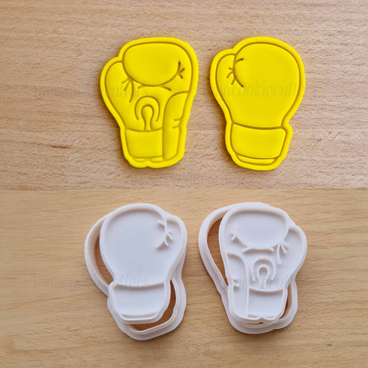 Set di 2 Guantoni da Boxe Tagliabiscotti Giochi Sportivi Formine Per Biscotti
