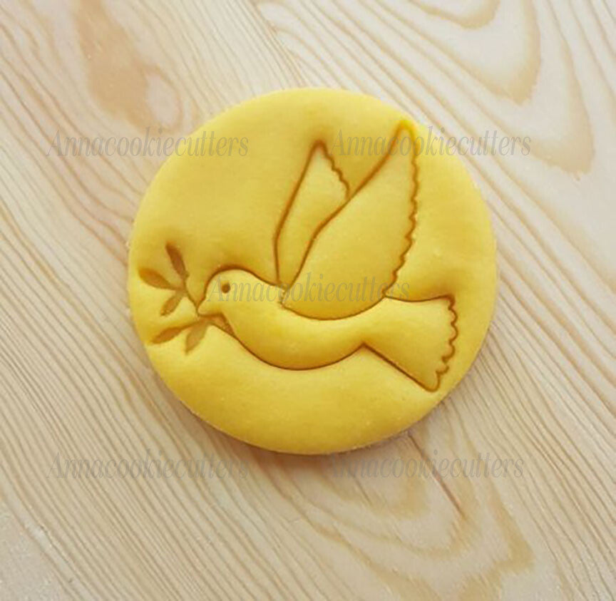Colomba Della Pace Formina Per Biscotti Stampino Comunione Cookie Cutter 8x8 cm