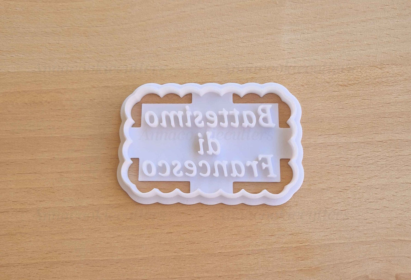 Battesimo Nome Personalizzabile Formina Per Biscotti Cookie Cutter 7x5 cm
