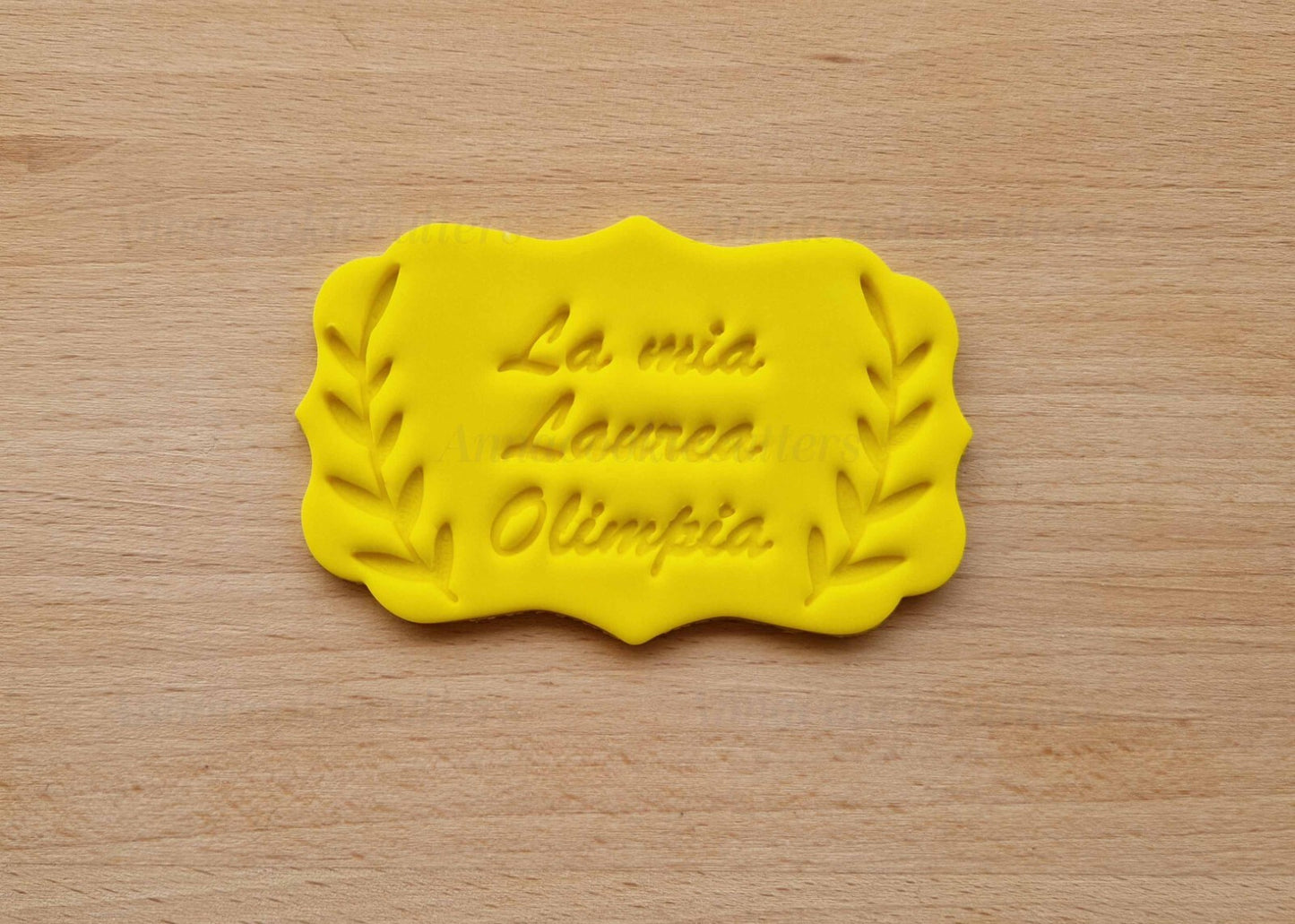 La Mia Laurea Con Nome Personalizzabile Formina Stampo Tagliabiscotti 10x6 cm