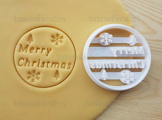 Formina Per Biscotti Merry Christmas Stampo Pasta Di Zucchero Frolla Cake Design