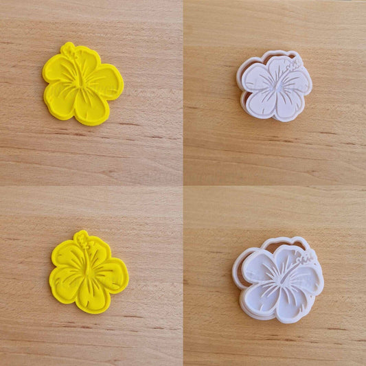 Tagliabiscotti Fiore di Ibisco 7cm Formina Per Biscotti Pasta di Zucchero Frolla