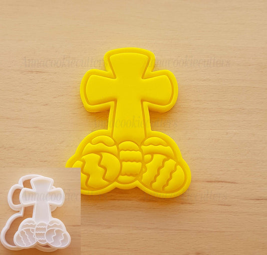 Croce Pasquale Formina Per Biscotti Stampo Uova Di Pasqua Taglia biscotti 8x6 cm
