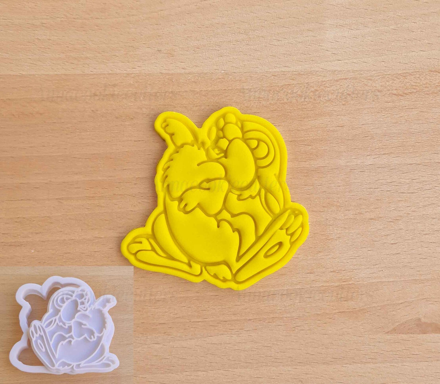 Set Tagliabiscotti Coniglio Tamburino Formina Per Biscotti Coniglieto Bambi