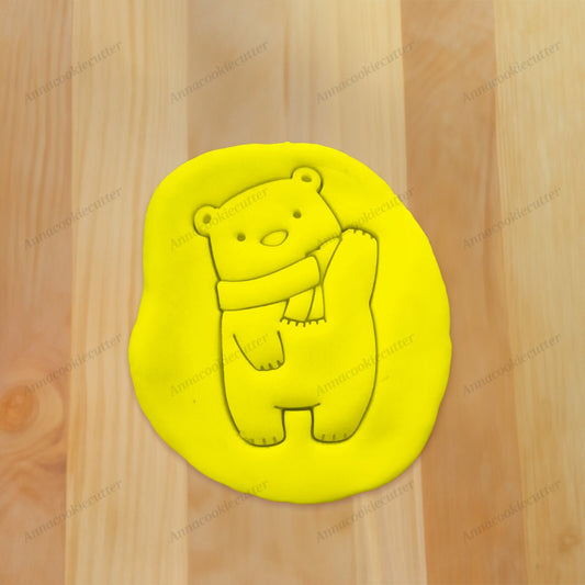 Formina per Biscotti Orso con Sciarpa Tagliabiscotti Orsetto Cookie Cutter