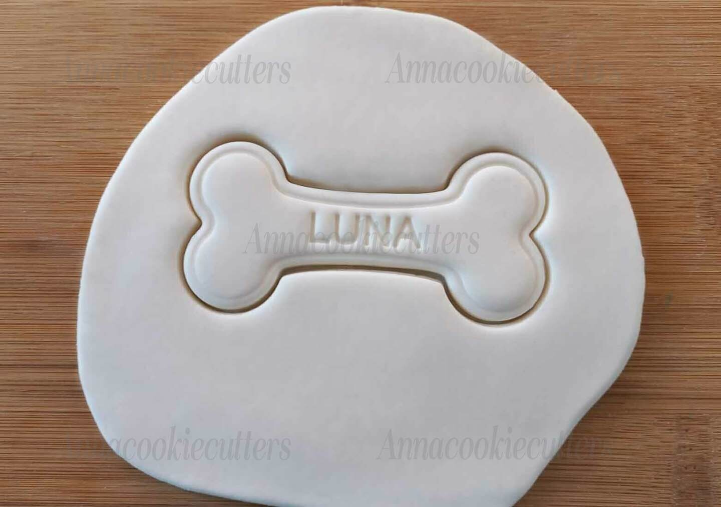 Osso Per Cane Personalizzabile Formina Biscotti Cookie Cutter 10x5 cm
