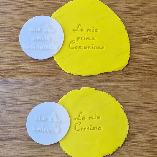 La  Mia Prima Comunione, La Mia Cresima Timbro Frolla PDZ Cookie Cutter 6 cm