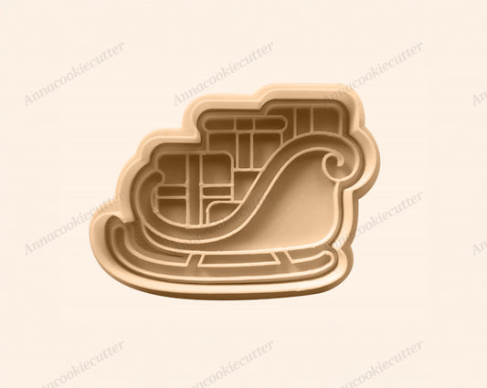 Slitta Di Babbo Natale Formina Per Biscotti Pasta Zucchero Cookie Cutter