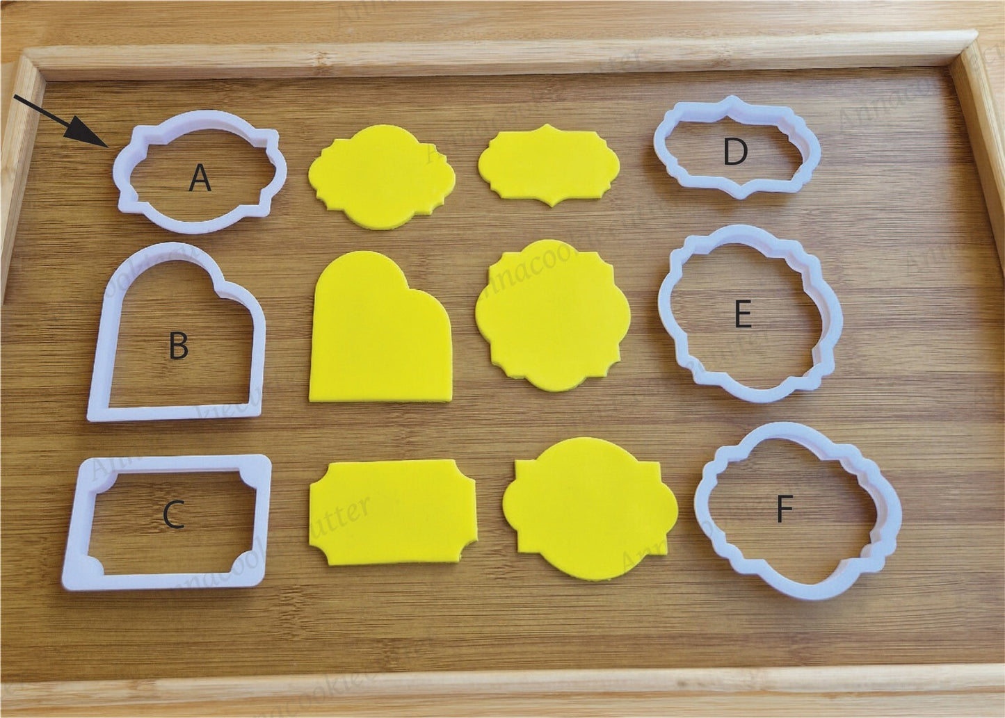 Cornice Frame Placca Formina Per Biscotti per Battesimo Comunione Cresima 7 cm