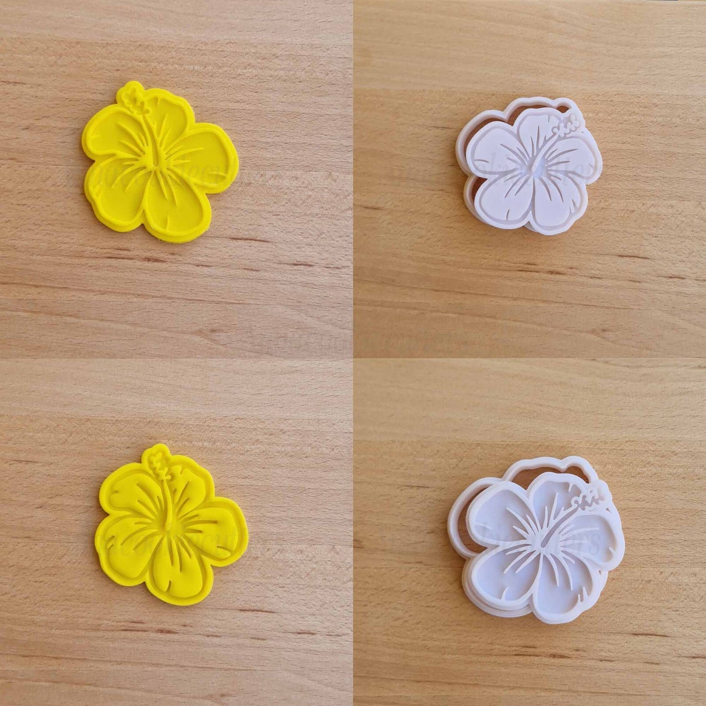 Tagliabiscotti Fiore di Ibisco 7cm Formina Per Biscotti Pasta di Zucchero Frolla