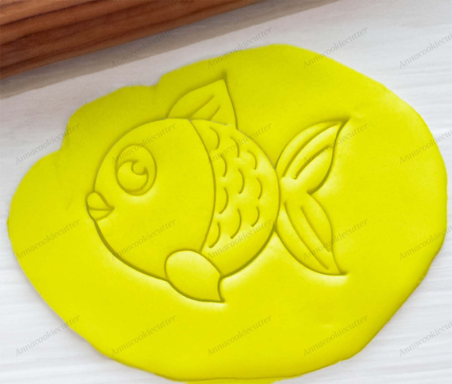 Formina per Biscotti a Forma di Pesce Tagliabiscotti Cookie Cutter