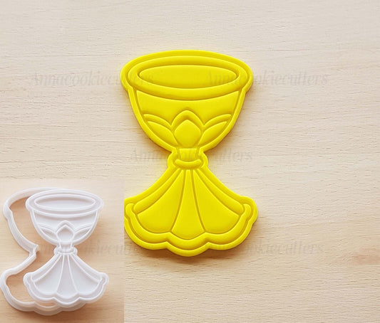 Calice Comunione Formina Per Biscotti Battesimo Cresima  Cookie Cutter 9x6 cm