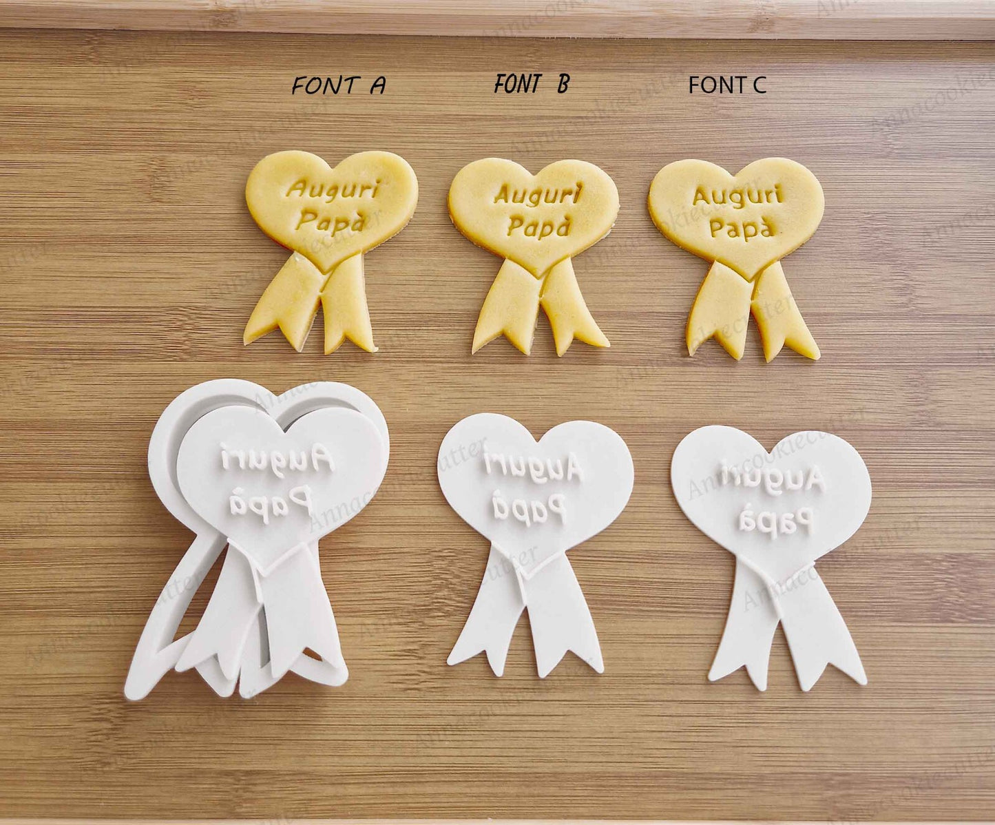 Festa Papà Medaglia A Forma Di Cuore Formina Per Biscotti Stampino Cookie Cutter