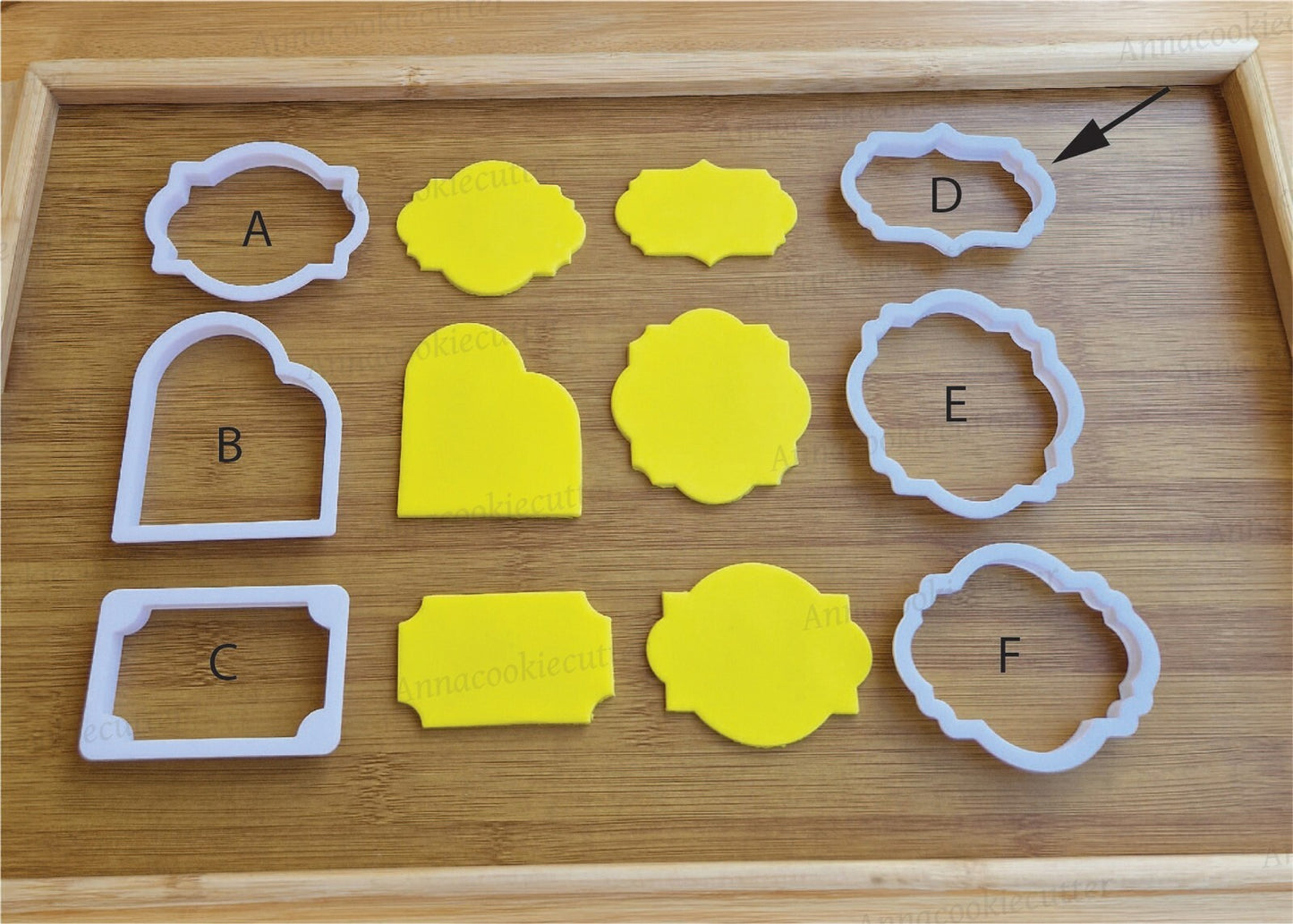 Cornice Frame Placca Formina Per Biscotti per Battesimo Comunione Cresima 7 cm