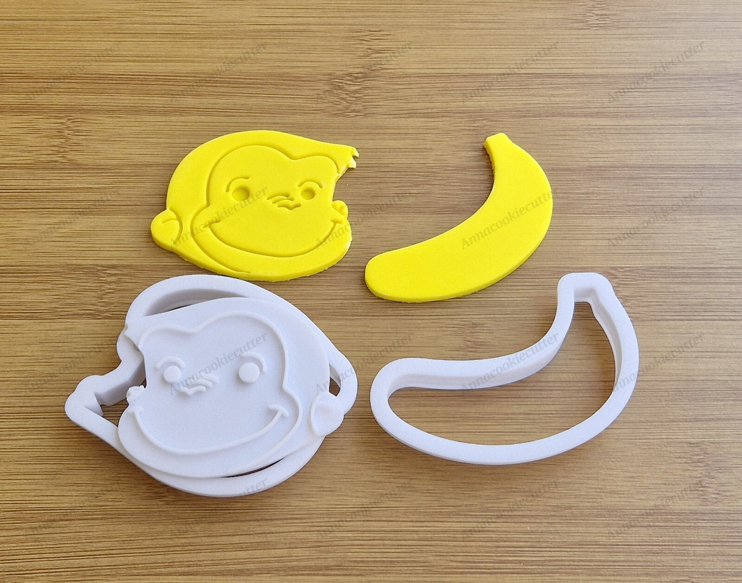 Curioso come George Scimmia Formina per Biscotti Banana Cookie Cutter