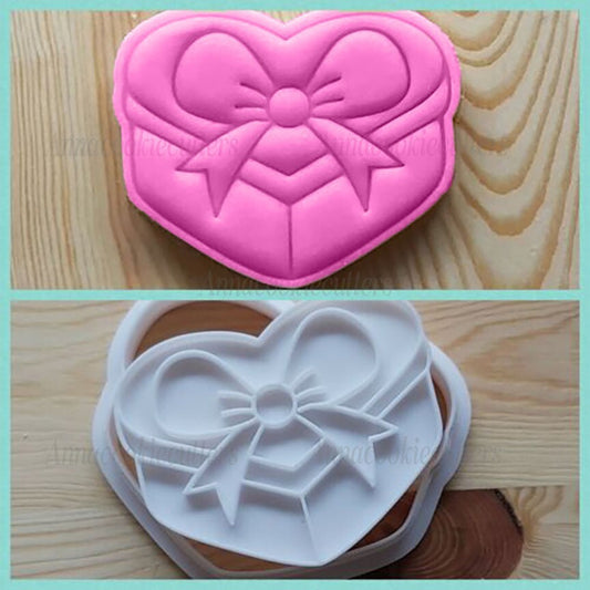 Scatola Forma Cuore Formina Per Biscotti Stampo Amore Tagliapasta Cookie Cutter