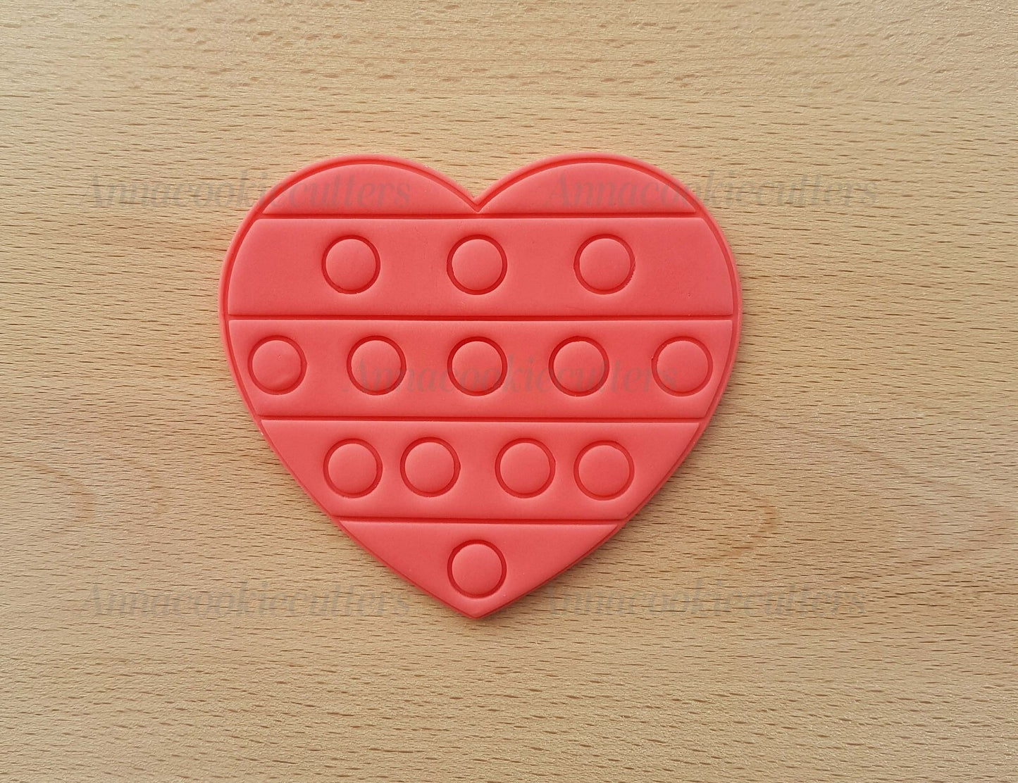 Cuore Pop it Formina Per Biscotti Tagliabiscotti Stampino Cookie Cutter