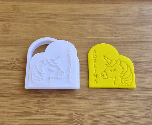 Formina Per Biscotti Unicorno Nome Personalizzato Cookie Cutter Feste Compleanno