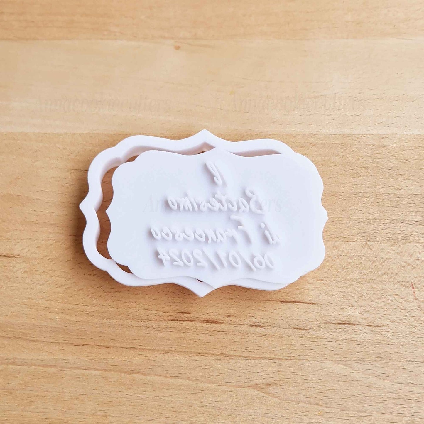 Il Mio Battessimo Tagliabiscotti Personalizzabile Formine Per Biscotti 10x6 cm
