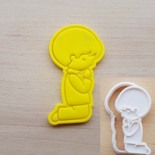 Formina Per Biscotti Comunione Bambino In Preghiera Tagliabiscotti Stampo 8x5 cm