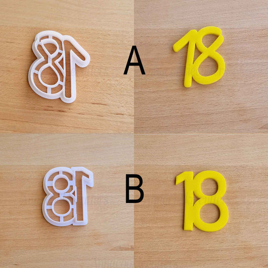 Formina Numero 18 Diciotto Anni Taglia Biscotti Festa Compleanno Ideea Regalo