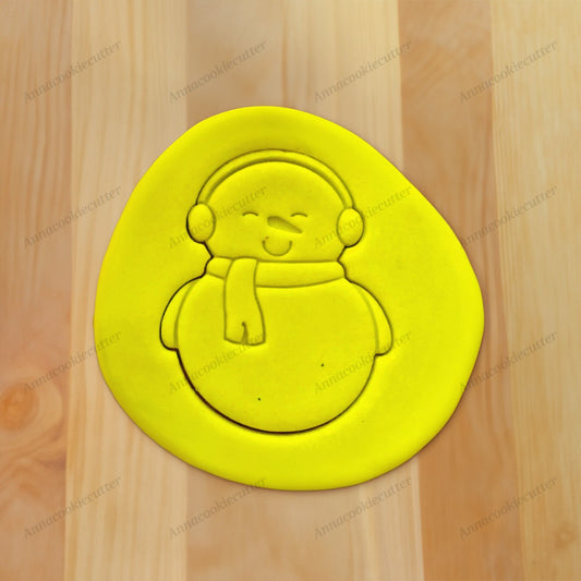 Formina per Biscotti a Forma di Pupazzo di Neve Tagliabiscotti Cookie Cutter