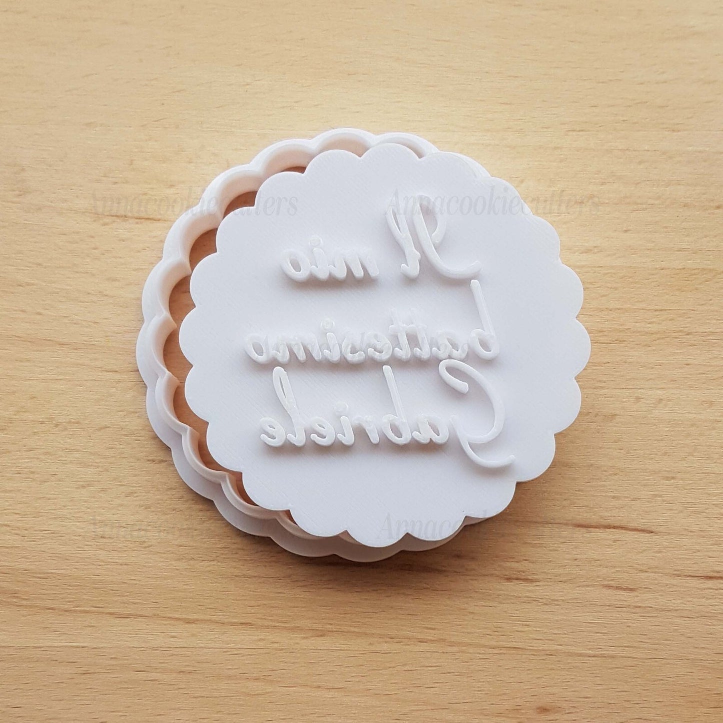 Il Mio Battesimo Nome Personalizzabile Formina Biscotti Stampo Frolla PDZ 7cm