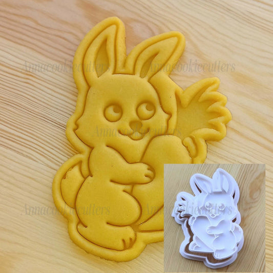 Stampino Coniglio Di Pasqua Formina Per Biscotti Formine Cookie Cutter 7x10 cm