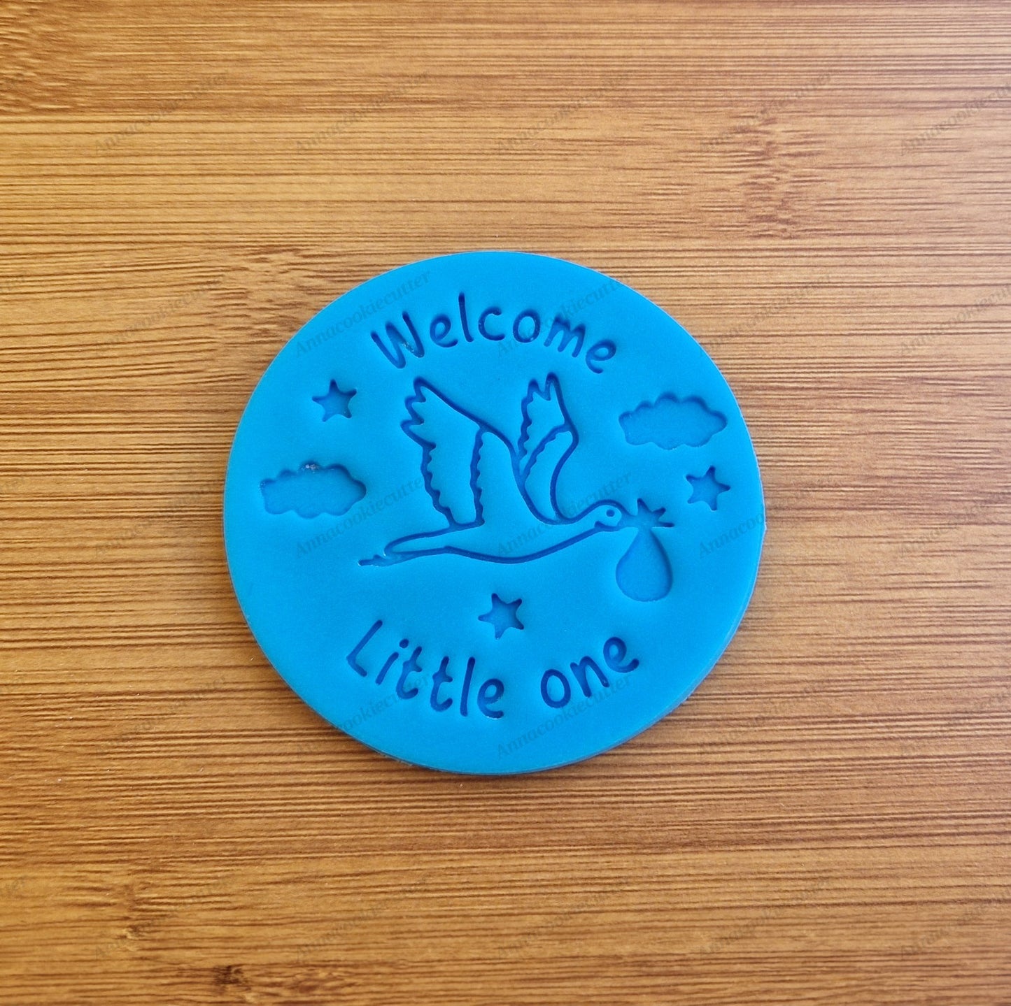 Cicogna Welcome Little One Tagliabiscotti Cookie Cutter Baby Shower Nascita