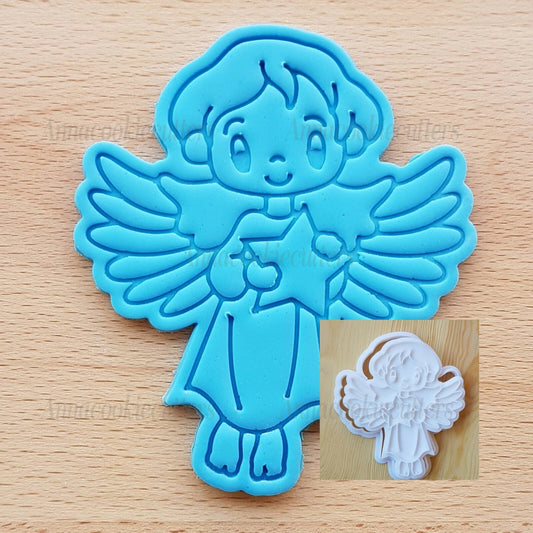 Angioletto Formina Per Biscotti Comunione Battesimo Stampini Cookie Cutter 9x10