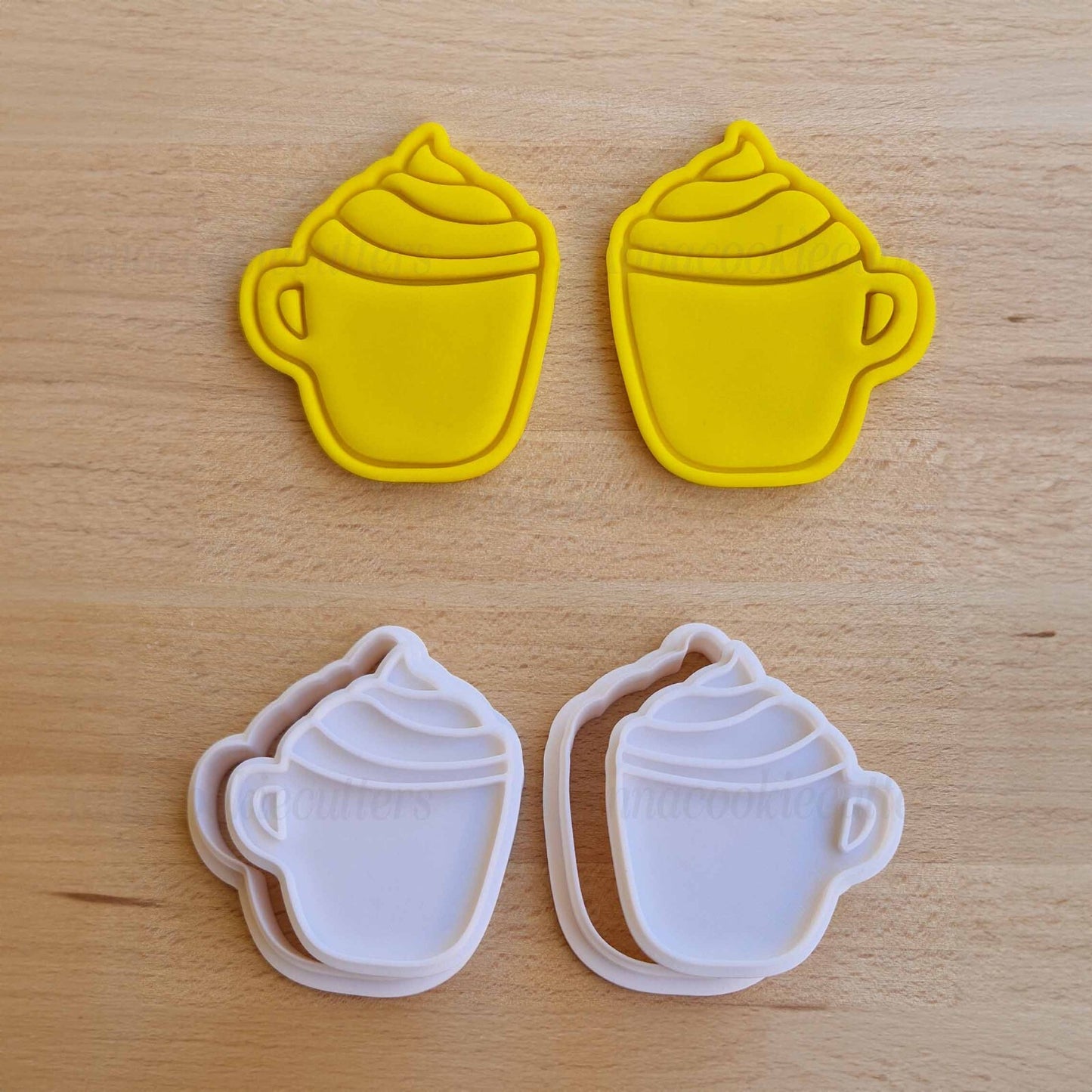 Tagliabiscotti Set Tazze di Crema al Caffè Formine Per Biscotti Cake Design