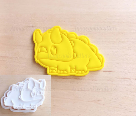 Triceratopo Formina Per Biscotti Stampino Dinosauro Tagliabiscotti 10x8 cm