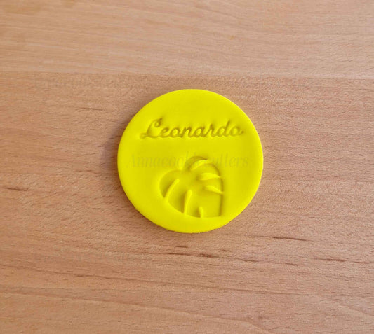 Tagliabiscotti Foglia Monstera Nome Personalizzabile Formine Per Biscotti