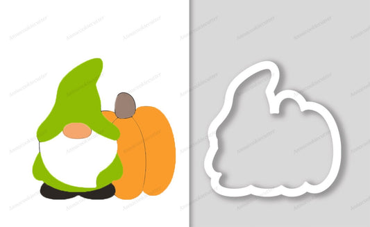 Gnomo con Tagliabiscotti a Forma di Zucca Cookie Cutter Creativi Autunno