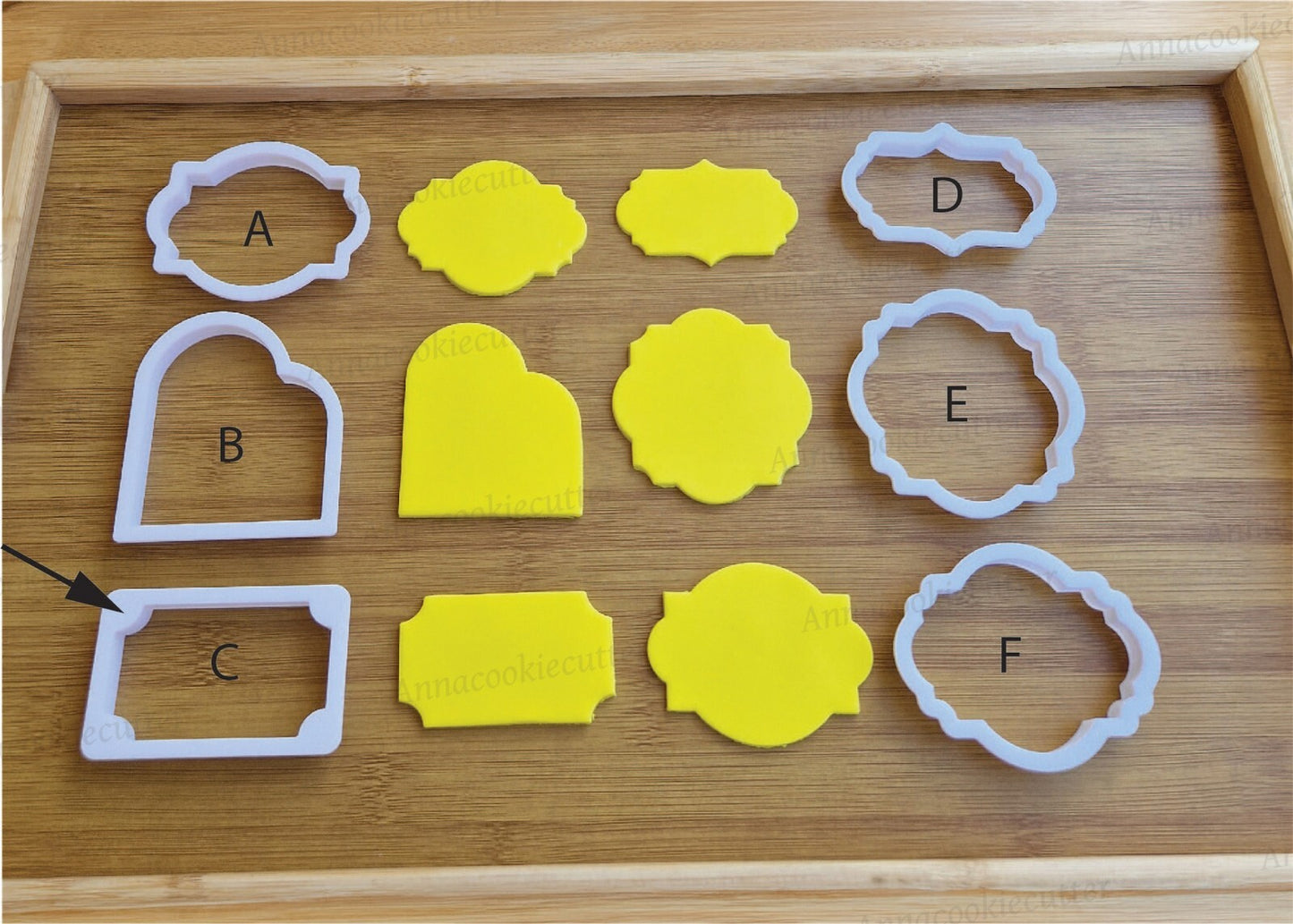 Cornice Frame Placca Formina Per Biscotti per Battesimo Comunione Cresima 7 cm