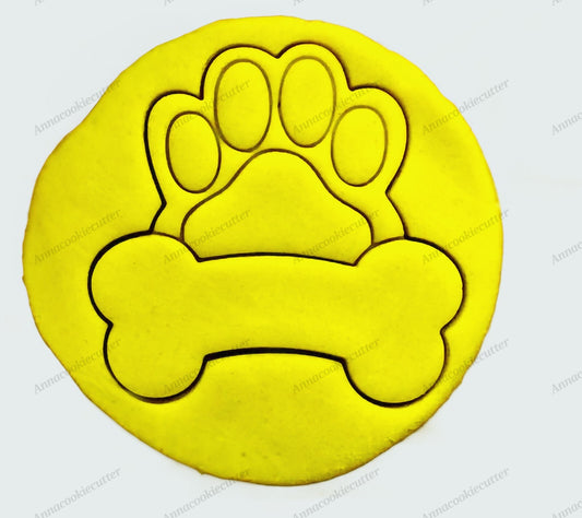 Formina per Biscotti a Forma di Zampa di Cane Tagliabiscotti Cookie Cutter