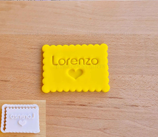 Tagliabiscotti Nome Personalizzabili Font Diversi Formine Per Biscotti 7x5 cm