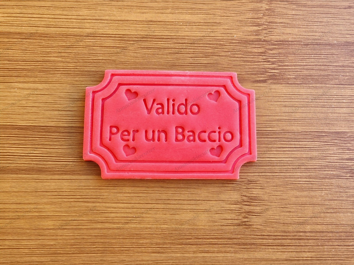 Tagliabiscotti Biglietto Personalizzabile - Ideale per San Valentino, Matrimoni