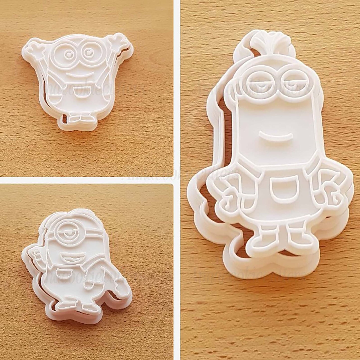 Formine Per Biscotti Minions Set Bob Kevin Stuart Stampino Tagliabiscotti Cutter