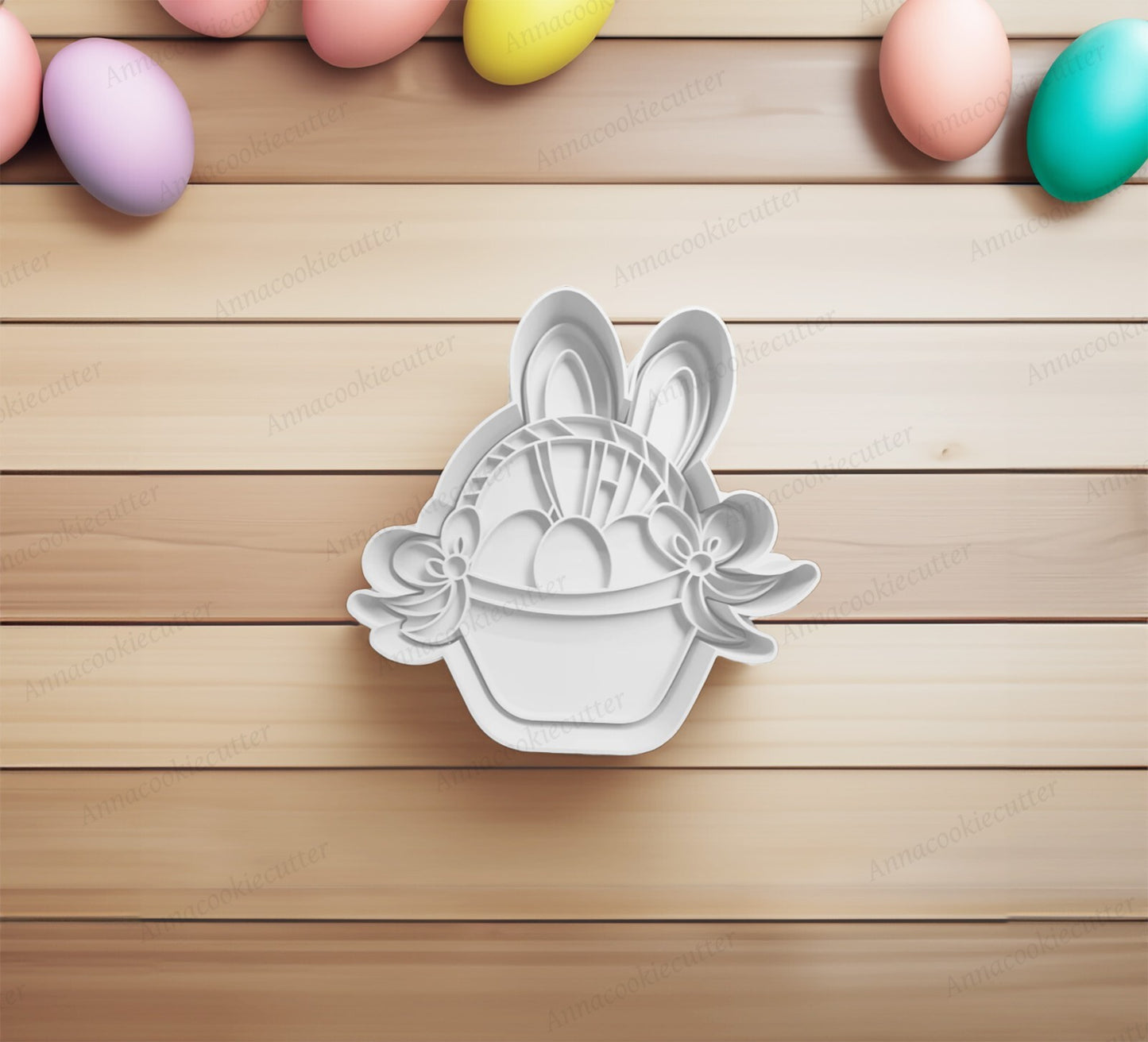 Stampino Cestino Con Uova Formina Per Biscotti Decorazioni Pasqua Idea Regalo
