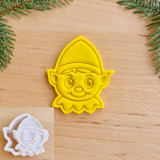Tagliabiscotti Elfo di Babbo Natale Formina Per Biscotti Natalizi Idea Regalo