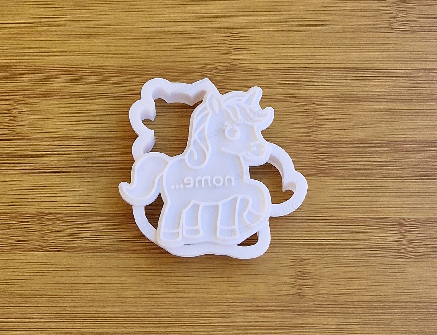Formina Per Biscotti Unicorno Nome Personalizzato Cookie Cutter Feste Compleanno