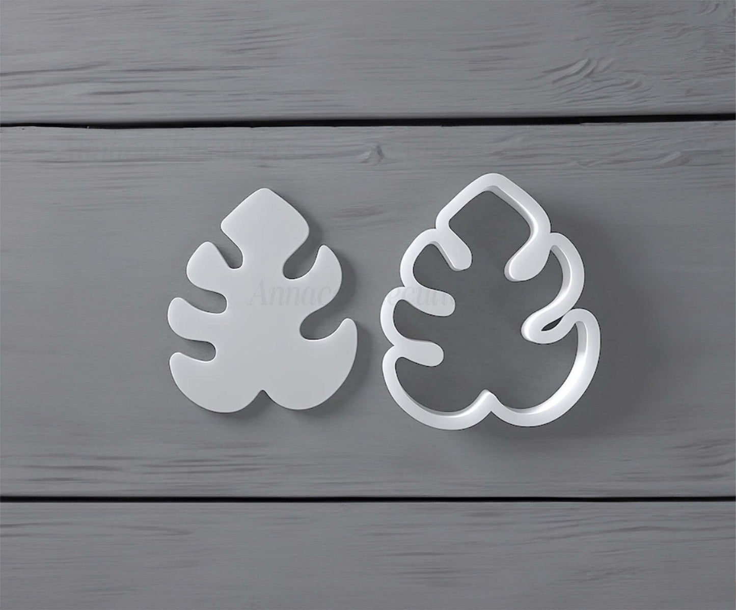 Tagliabiscotti Foglia Monstera Set di Stampi a Specchio Formine Per Biscotti