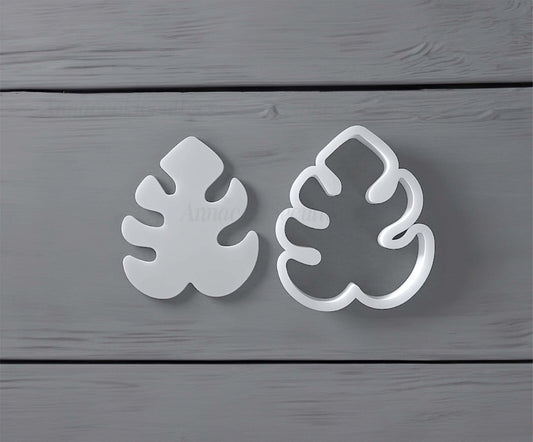Tagliabiscotti Foglia Monstera Set di Stampi a Specchio Formine Per Biscotti